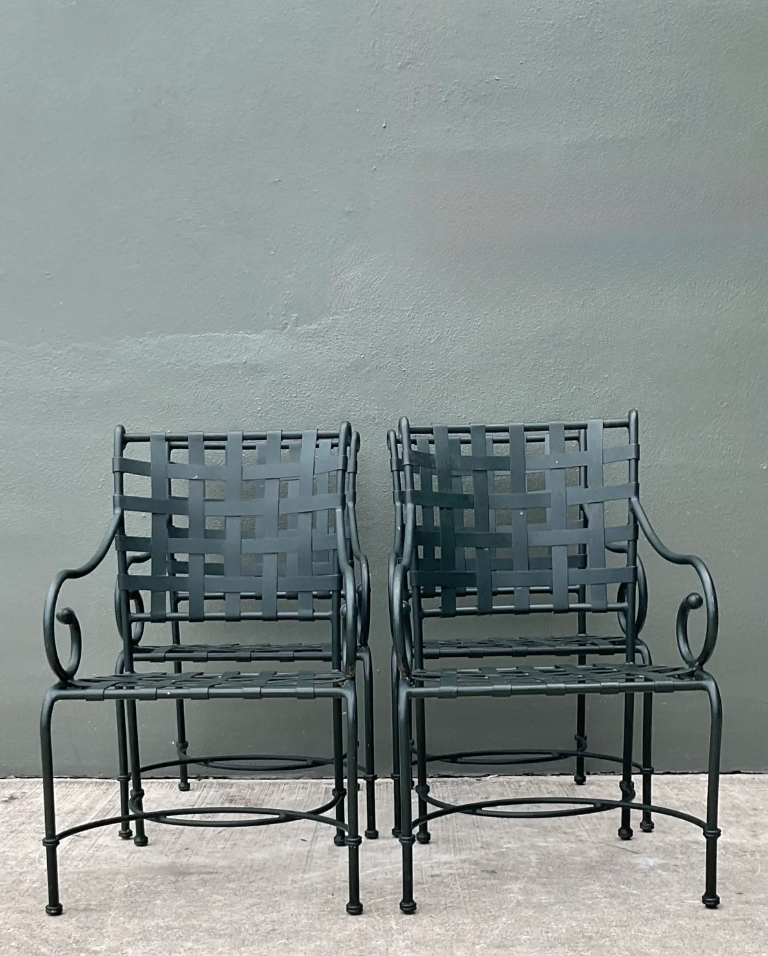 Brown Jordan “Florentine” Aluminum Outdoor Armchairs - Set of Four — additional photo 1