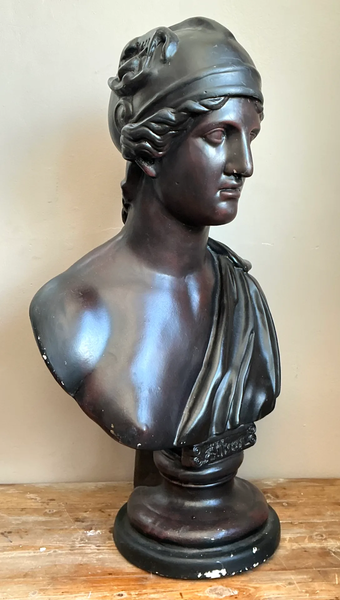 Vintage Italian Grand Tour Bust Of Achilles — additional photo 1
