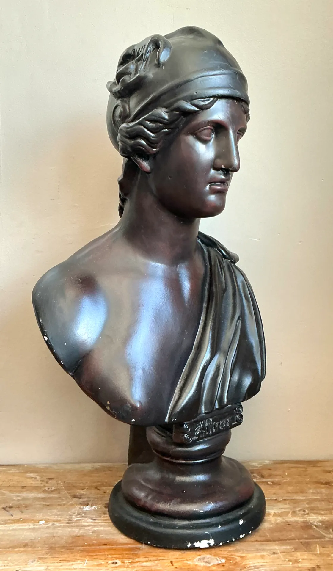 Vintage Italian Grand Tour Bust Of Achilles — additional photo 3