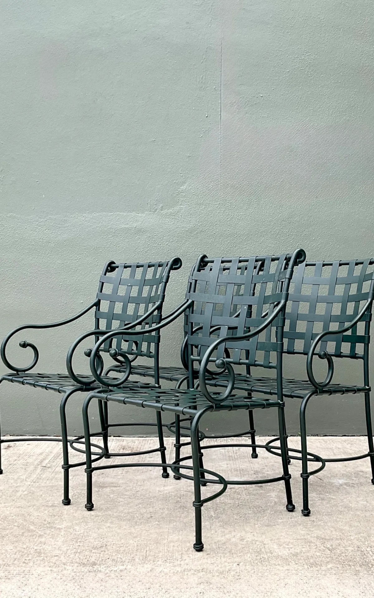 Brown Jordan “Florentine” Aluminum Outdoor Armchairs - Set of Four — additional photo 2