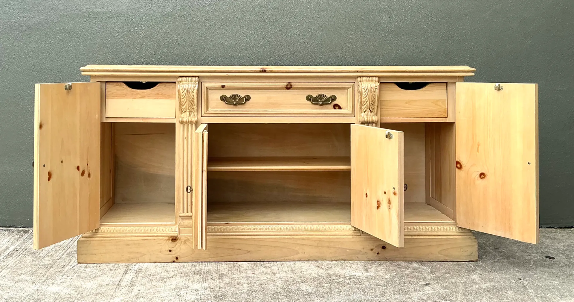 Vintage Link-Taylor Washed Pine Credenza — additional photo 6