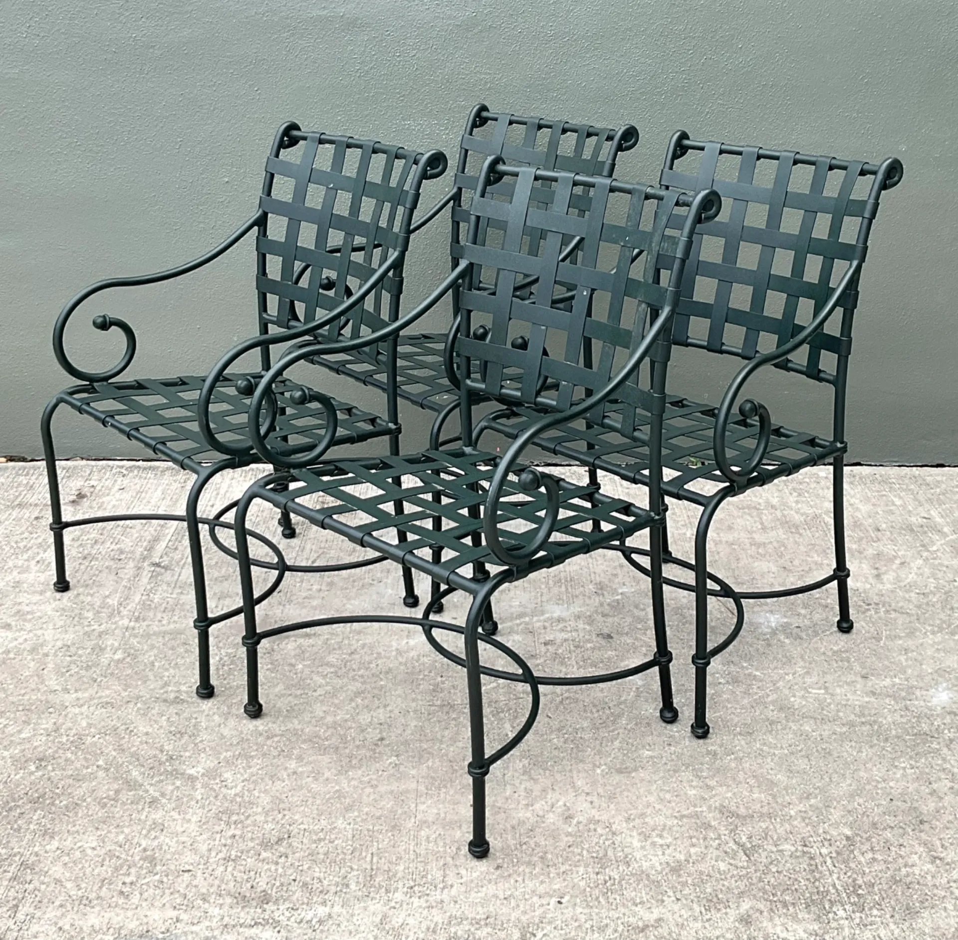 Brown Jordan “Florentine” Aluminum Outdoor Armchairs - Set of Four — additional photo 6