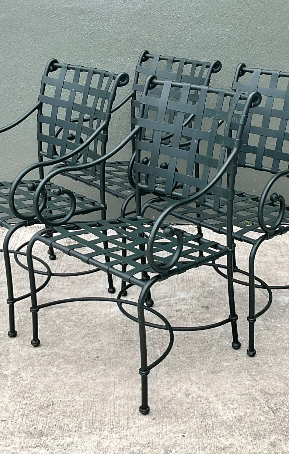 Brown Jordan “Florentine” Aluminum Outdoor Armchairs - Set of Four — additional photo 6