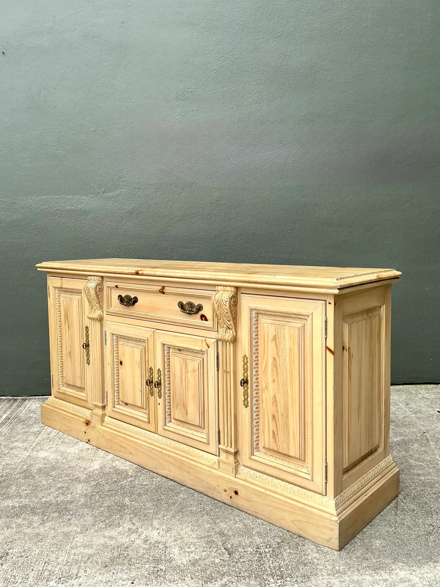 Vintage Link-Taylor Washed Pine Credenza — additional photo 7