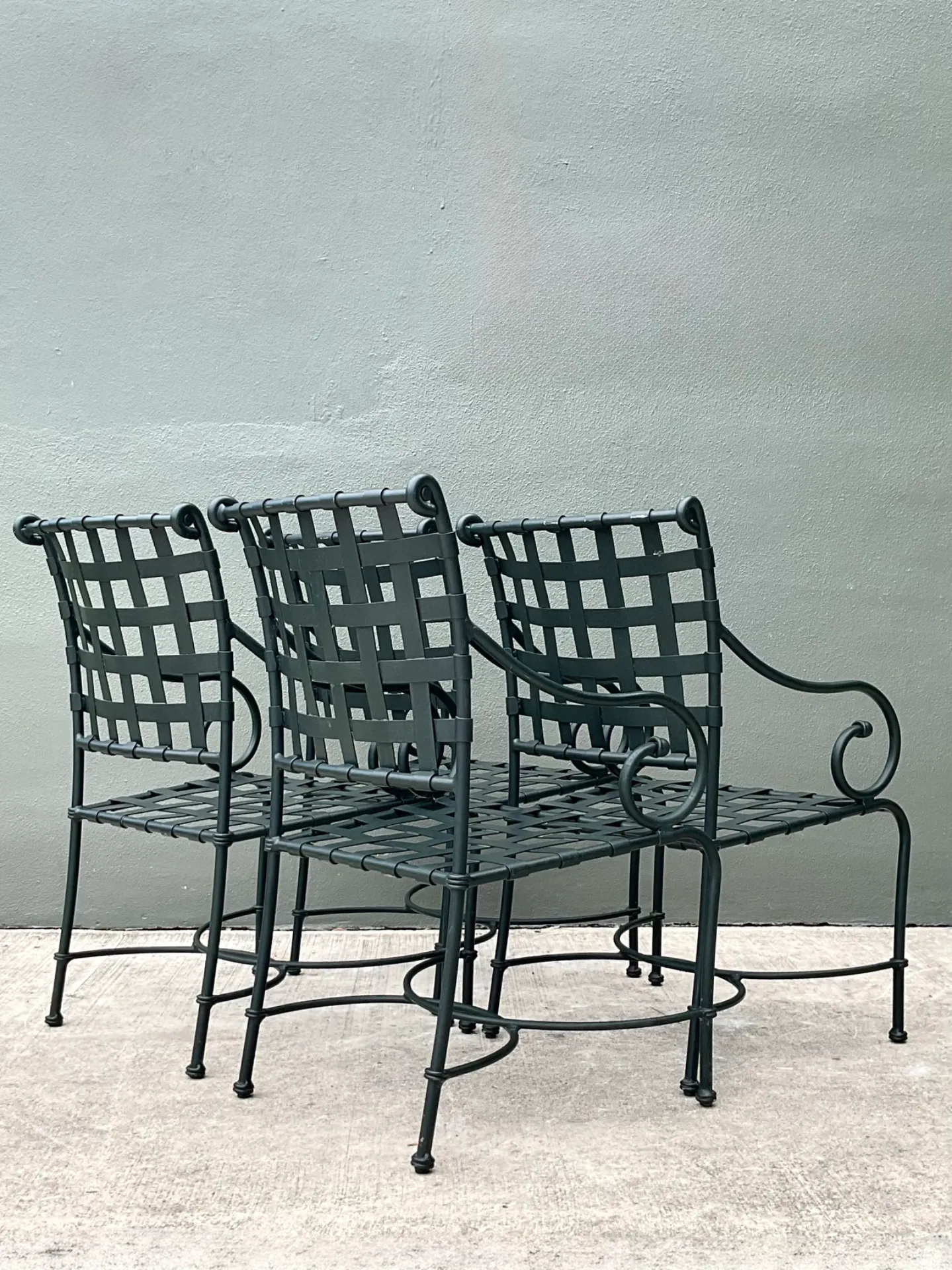 Brown Jordan “Florentine” Aluminum Outdoor Armchairs - Set of Four — additional photo 8