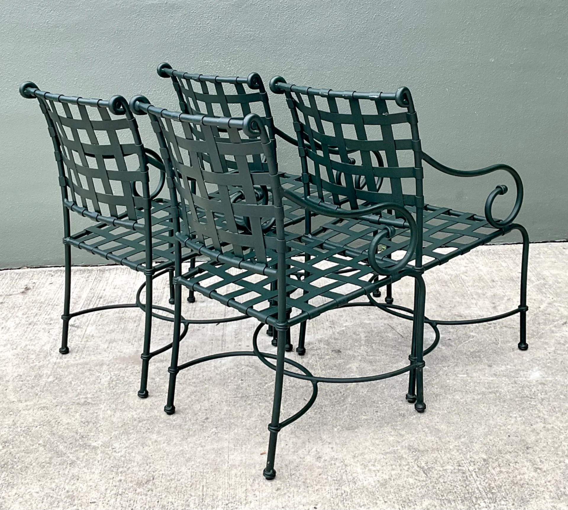 Brown Jordan “Florentine” Aluminum Outdoor Armchairs - Set of Four — additional photo 3