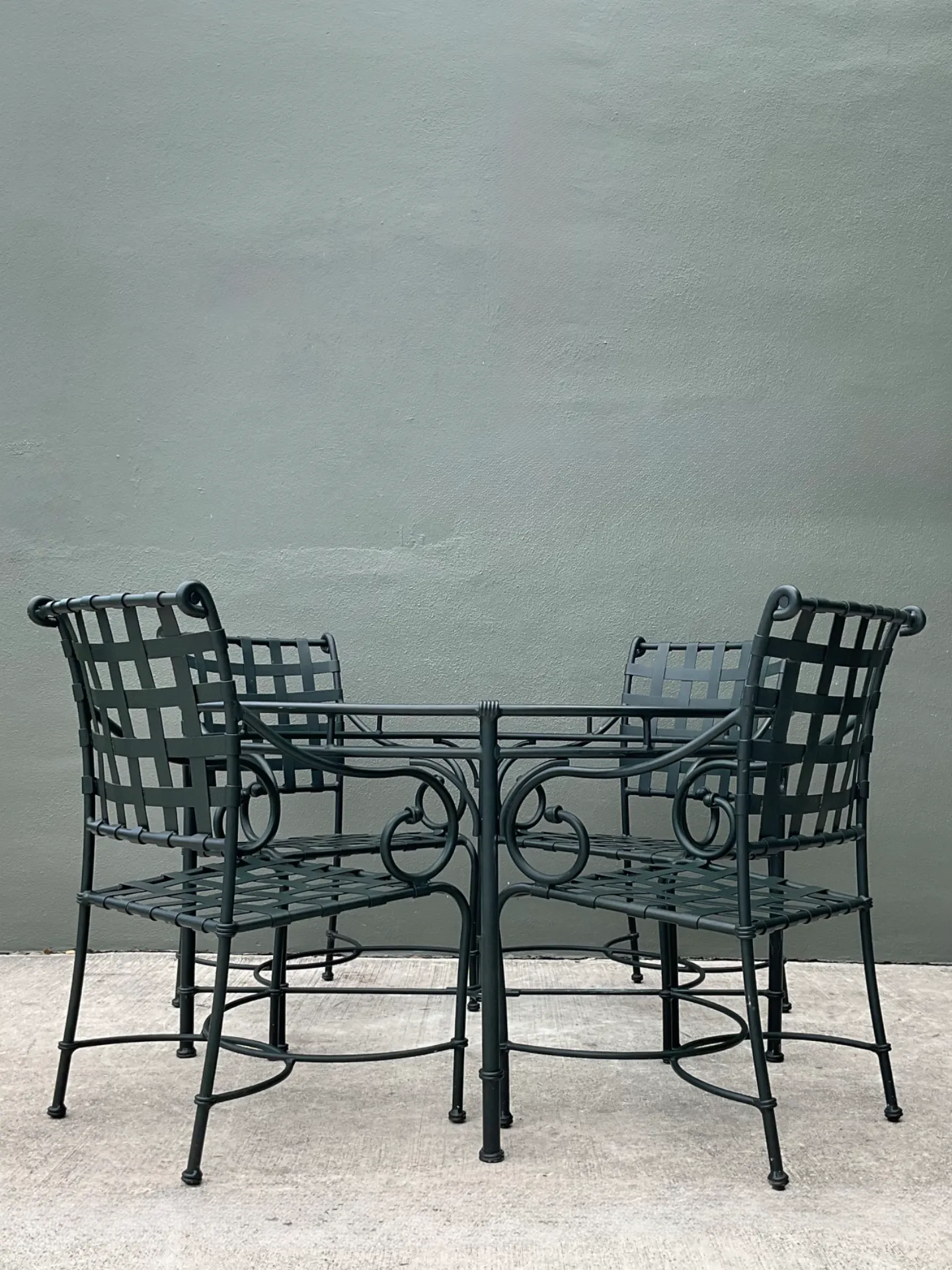 Brown Jordan “Florentine” Aluminum Outdoor Armchairs - Set of Four — additional photo 4