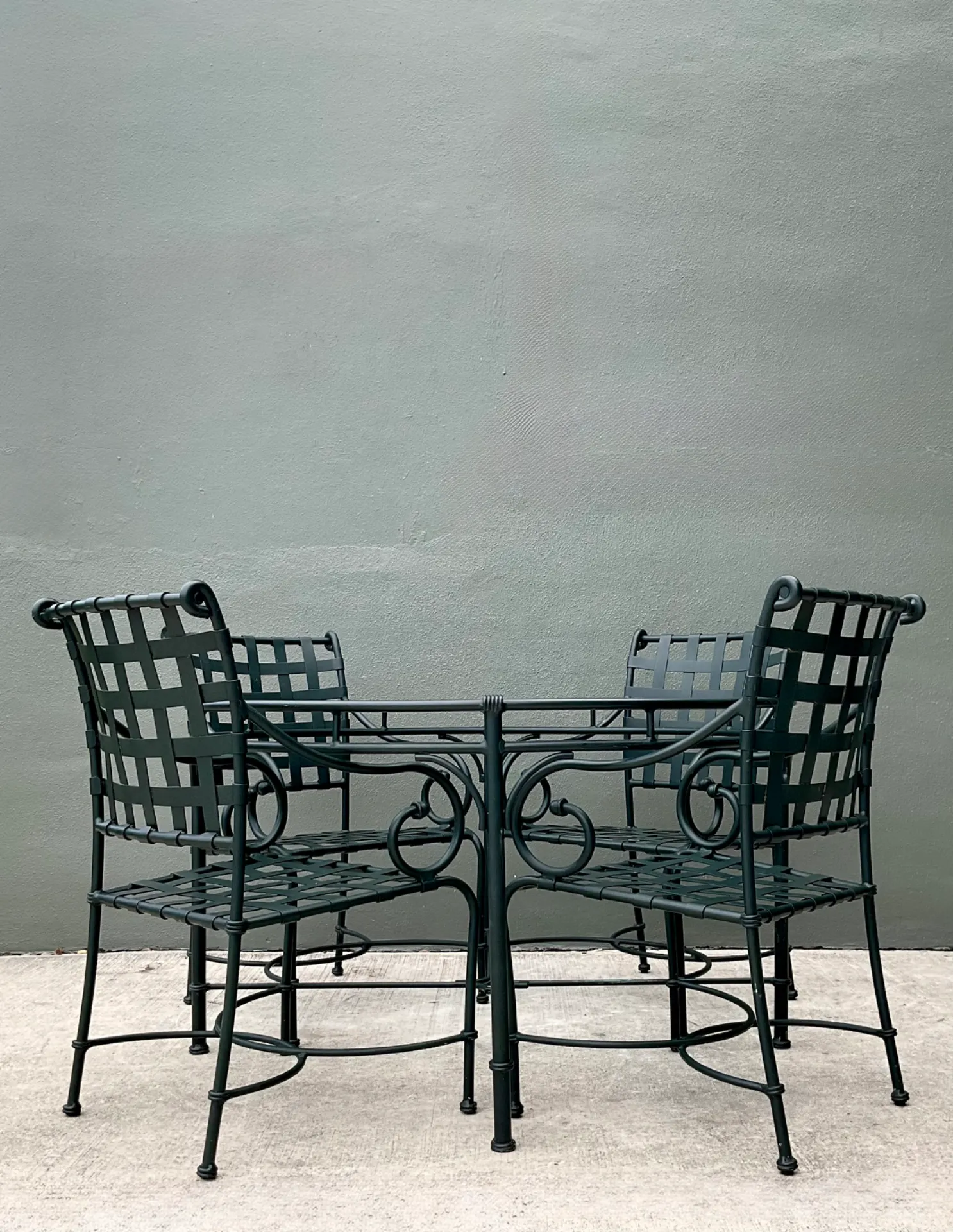 Brown Jordan “Florentine” Aluminum Outdoor Armchairs - Set of Four — additional photo 7