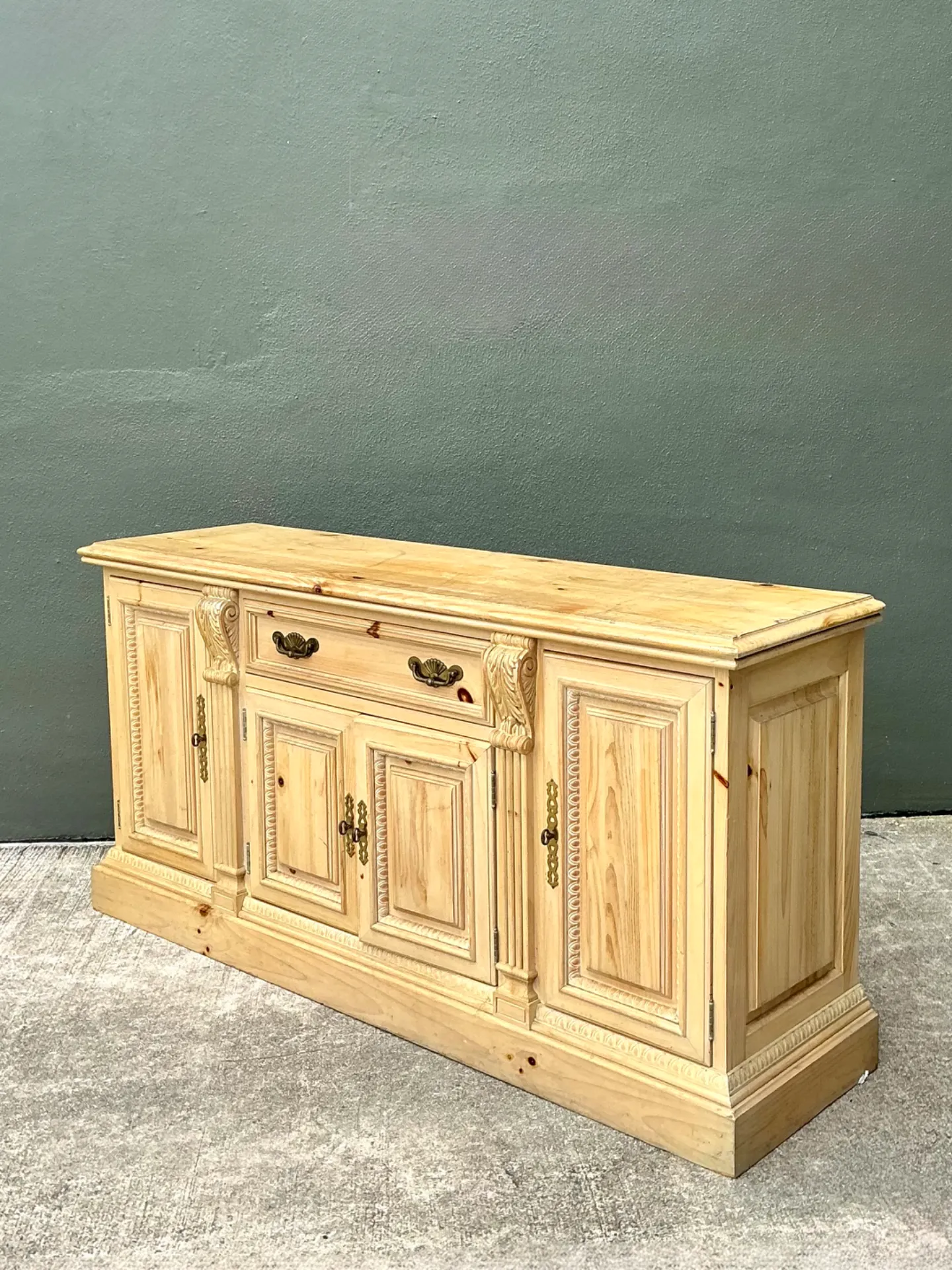 Vintage Link-Taylor Washed Pine Credenza — additional photo 1