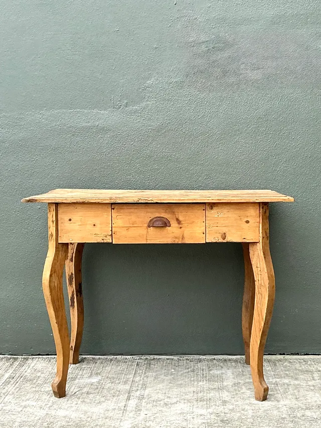 Vintage Rustic Wood Writing Desk — additional photo 4