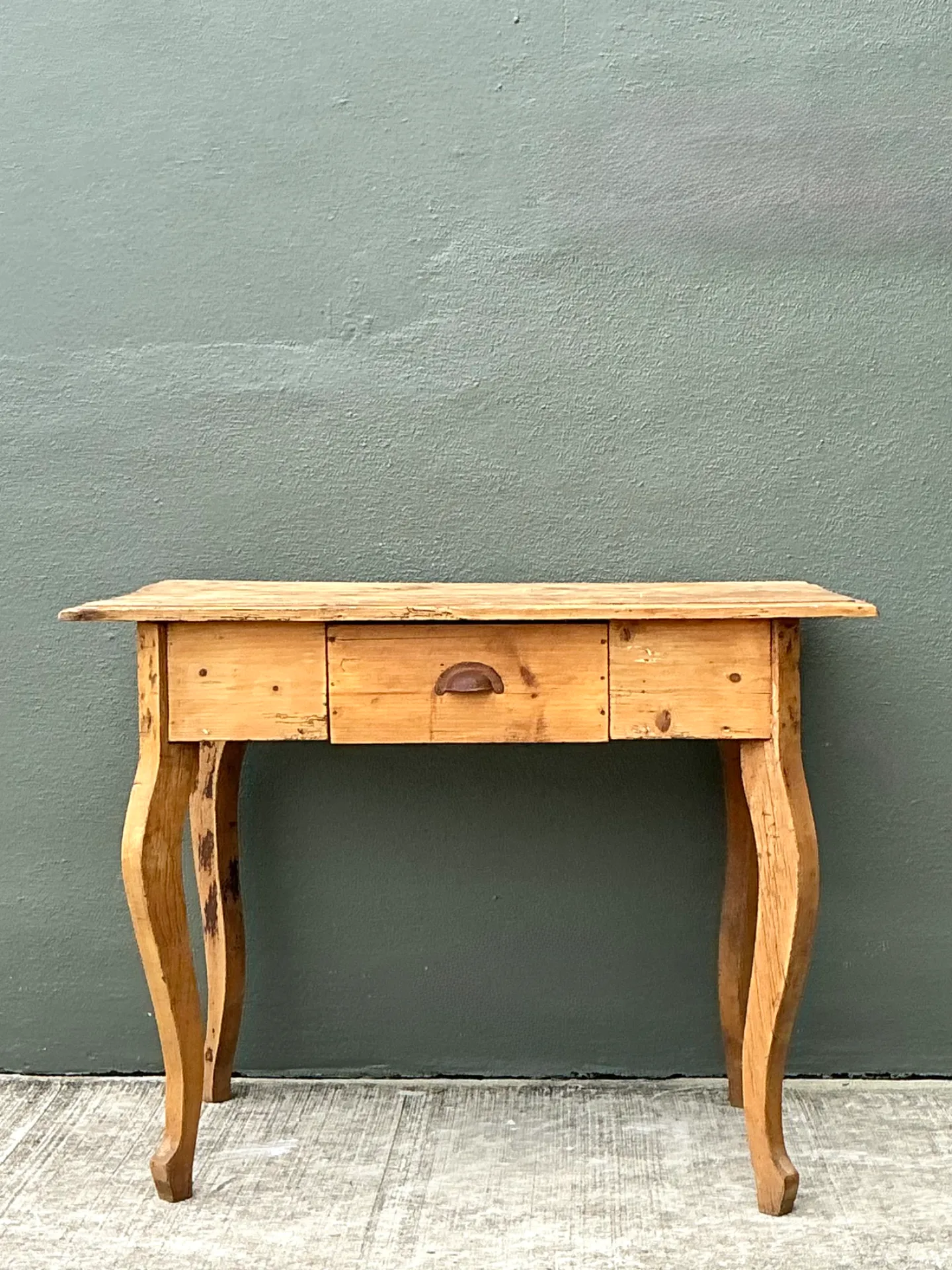 Vintage Rustic Wood Writing Desk — additional photo 1