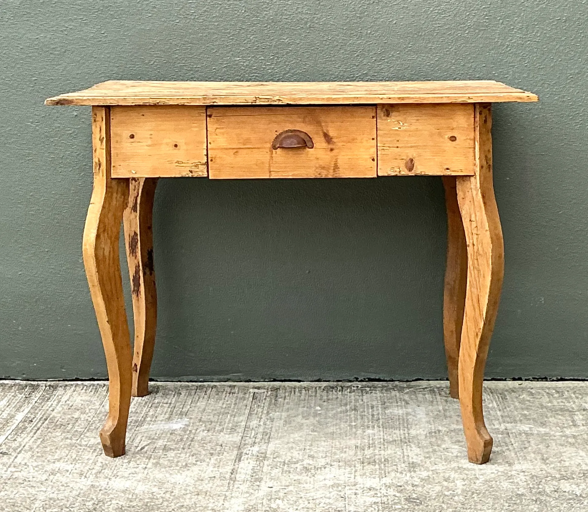 Vintage Rustic Wood Writing Desk — additional photo 6