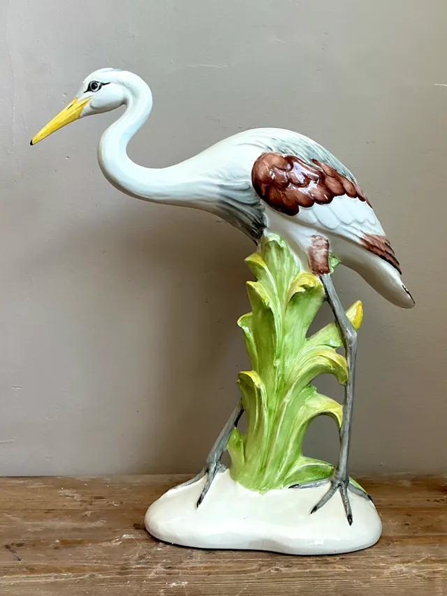 Vintage Italian Hand-Painted Crane Figurines - A Pair — additional photo 8