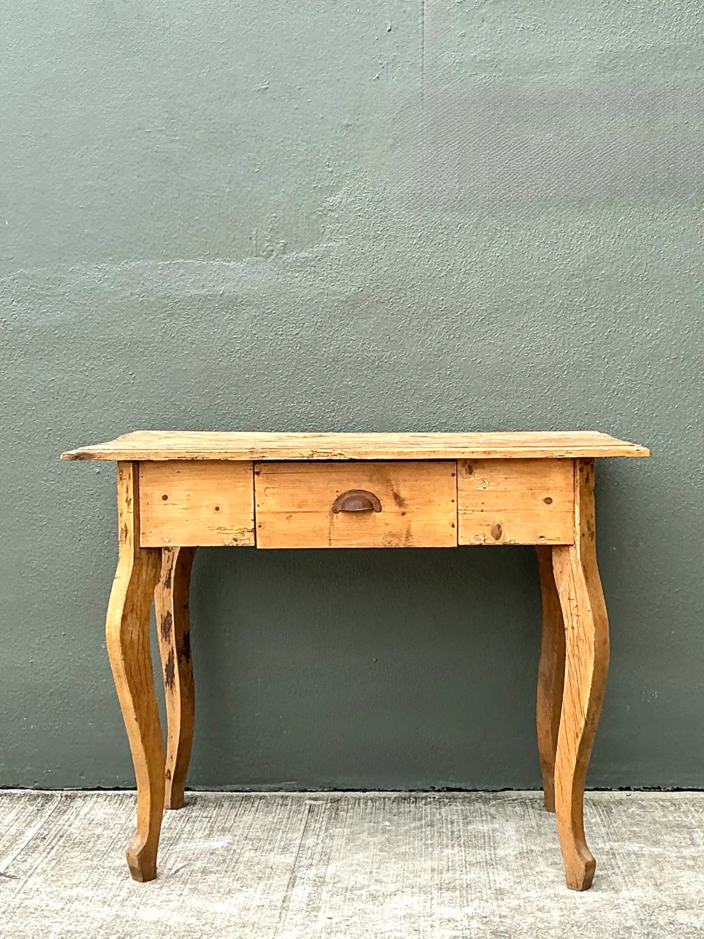 Vintage Rustic Wood Writing Desk — additional photo 8