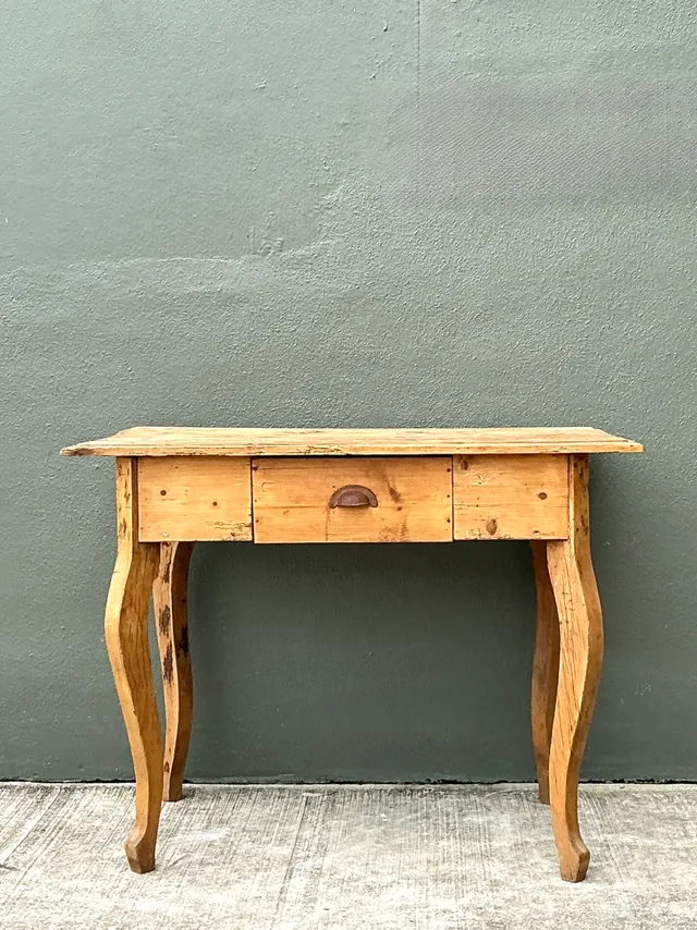 Vintage Rustic Wood Writing Desk — additional photo 8