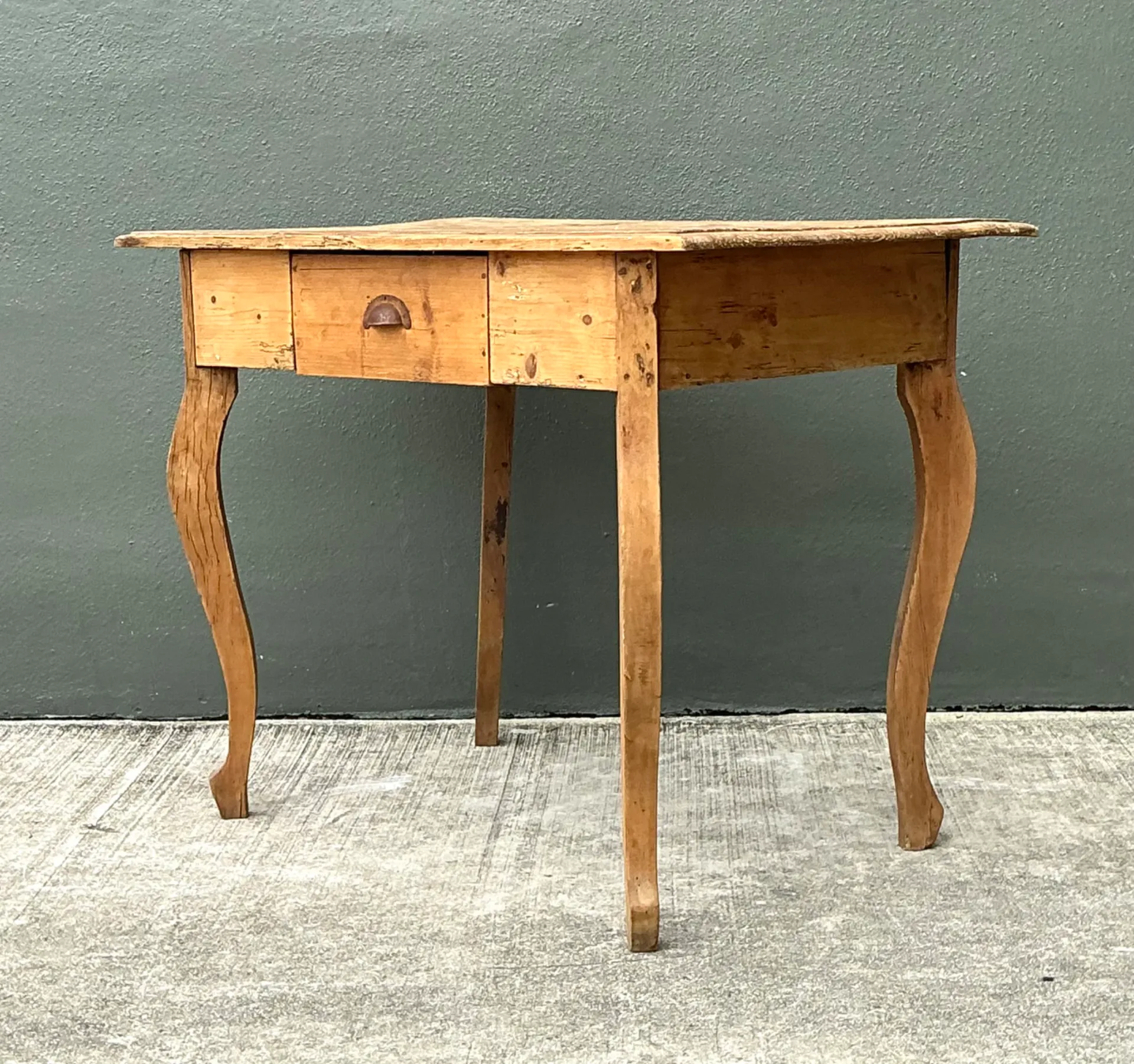 Vintage Rustic Wood Writing Desk — additional photo 7