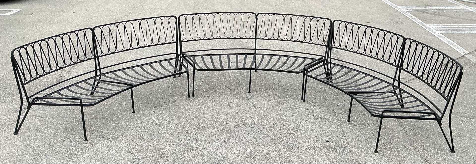 Vintage Mid-Century Modern Salterini Sectional Iron Sofa — additional photo 2