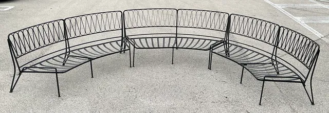 Vintage Mid-Century Modern Salterini Sectional Iron Sofa — additional photo 2