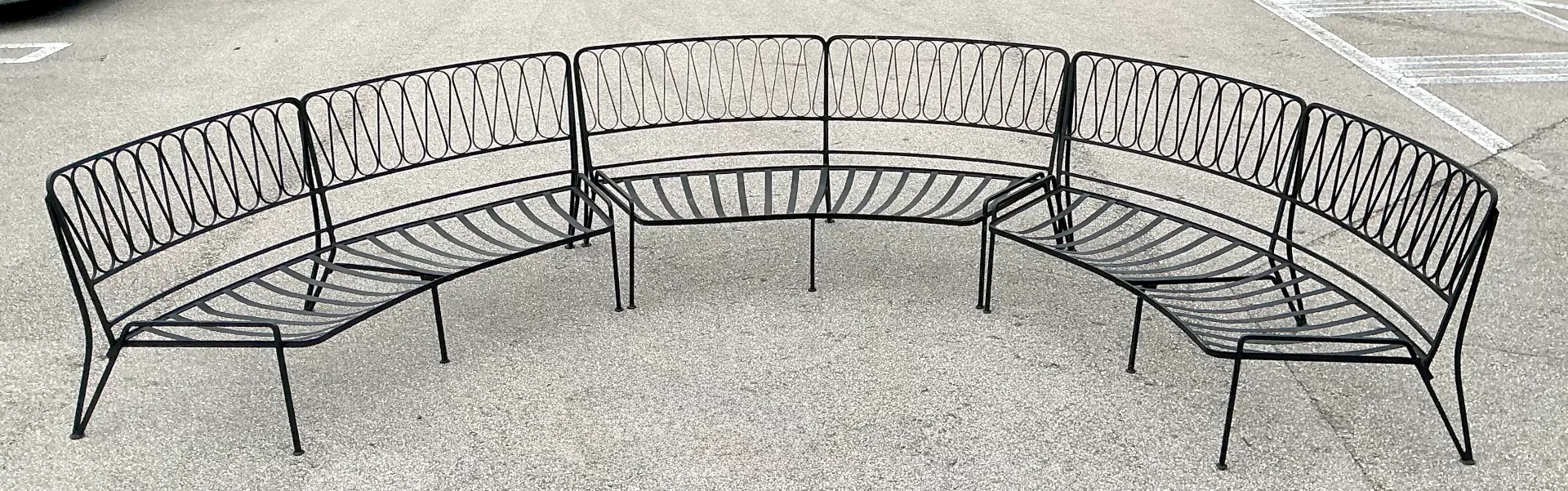 Vintage Mid-Century Modern Salterini Sectional Iron Sofa — additional photo 8