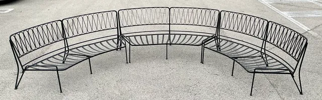 Vintage Mid-Century Modern Salterini Sectional Iron Sofa — additional photo 8