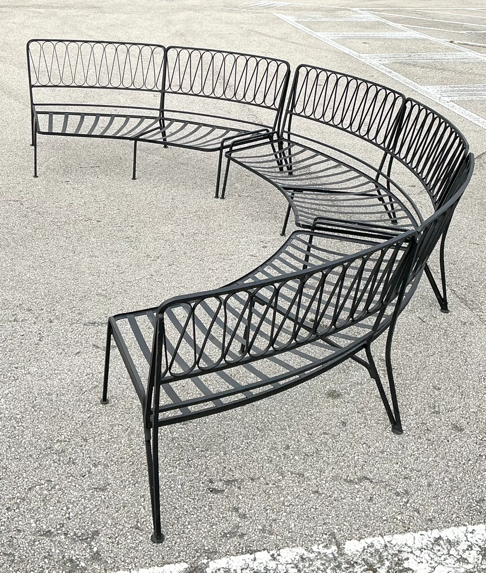 Vintage Mid-Century Modern Salterini Sectional Iron Sofa — additional photo 6