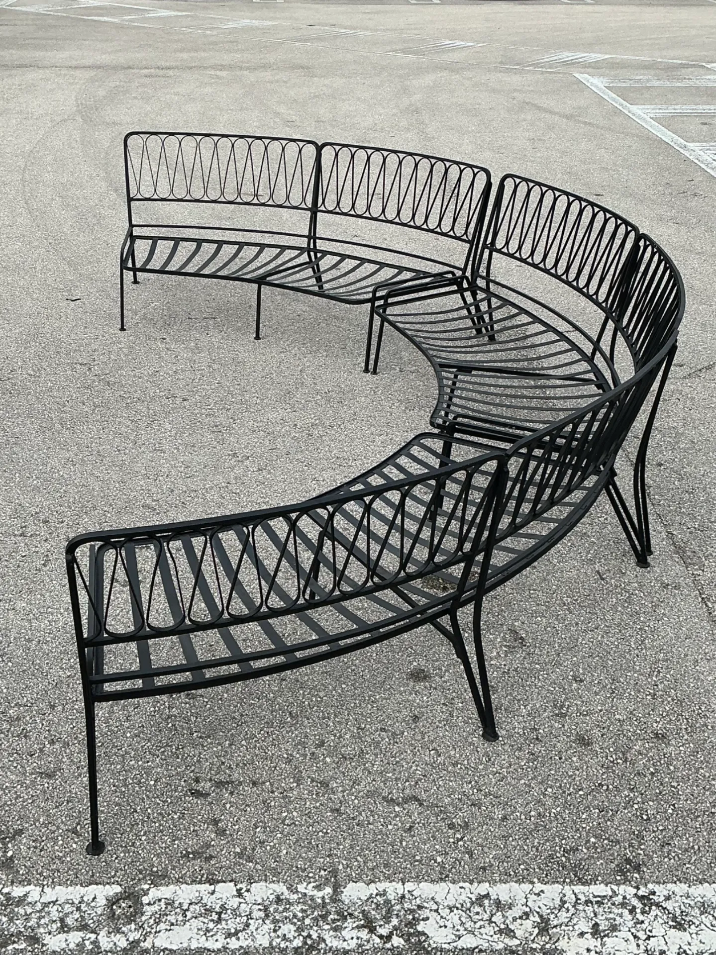 Vintage Mid-Century Modern Salterini Sectional Iron Sofa — additional photo 7