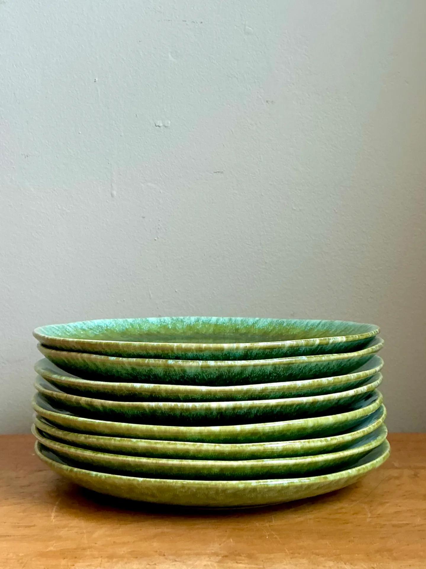William Sonoma Home Green Reactive Glazed Ceramic Plates — additional photo 5