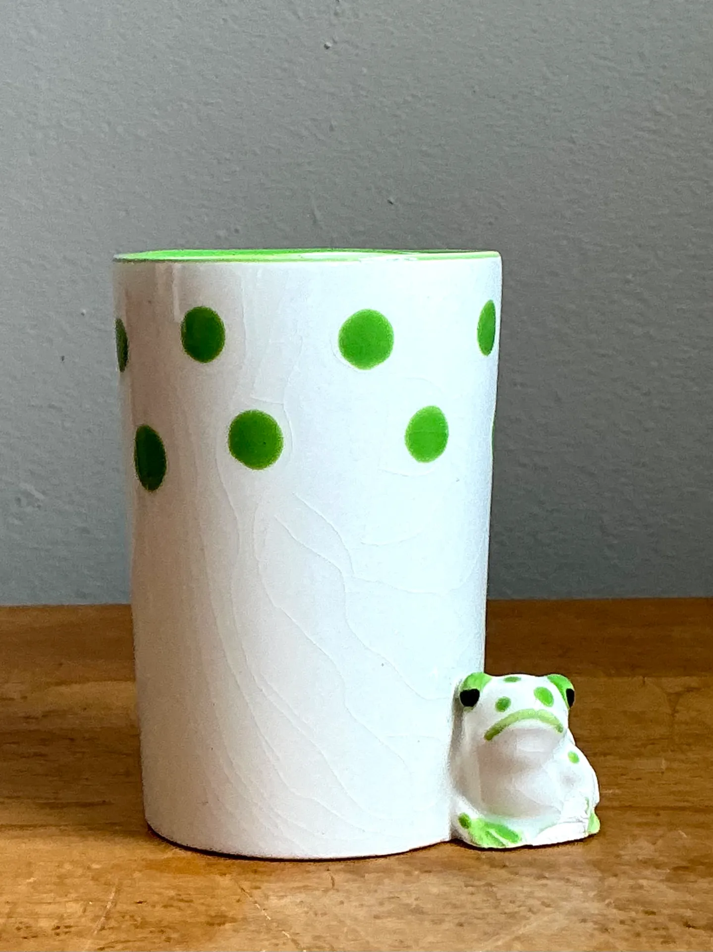 Design Studio Green Polka Dot Frog Vase — additional photo 5