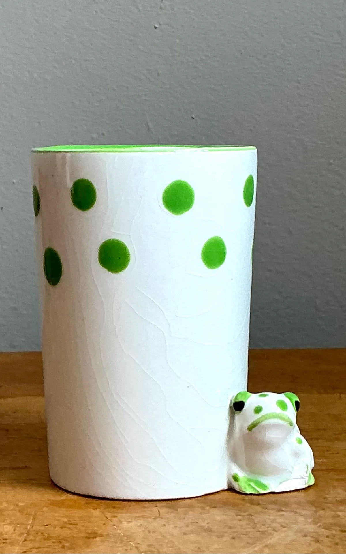 Design Studio Green Polka Dot Frog Vase — additional photo 5