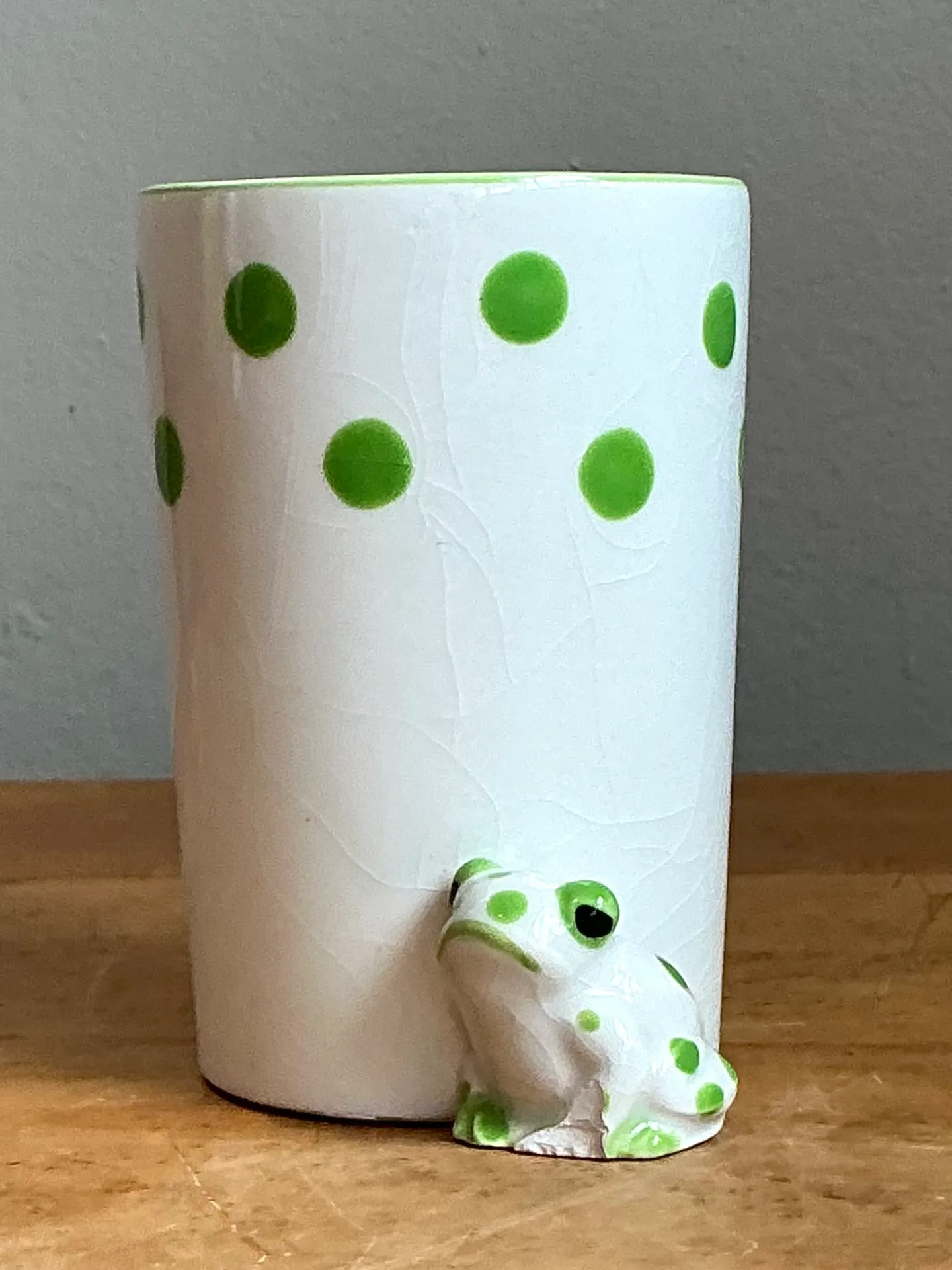 Design Studio Green Polka Dot Frog Vase — additional photo 6
