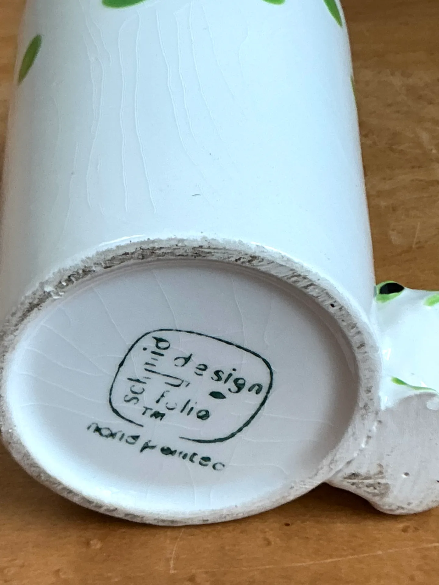 Design Studio Green Polka Dot Frog Vase — additional photo 2