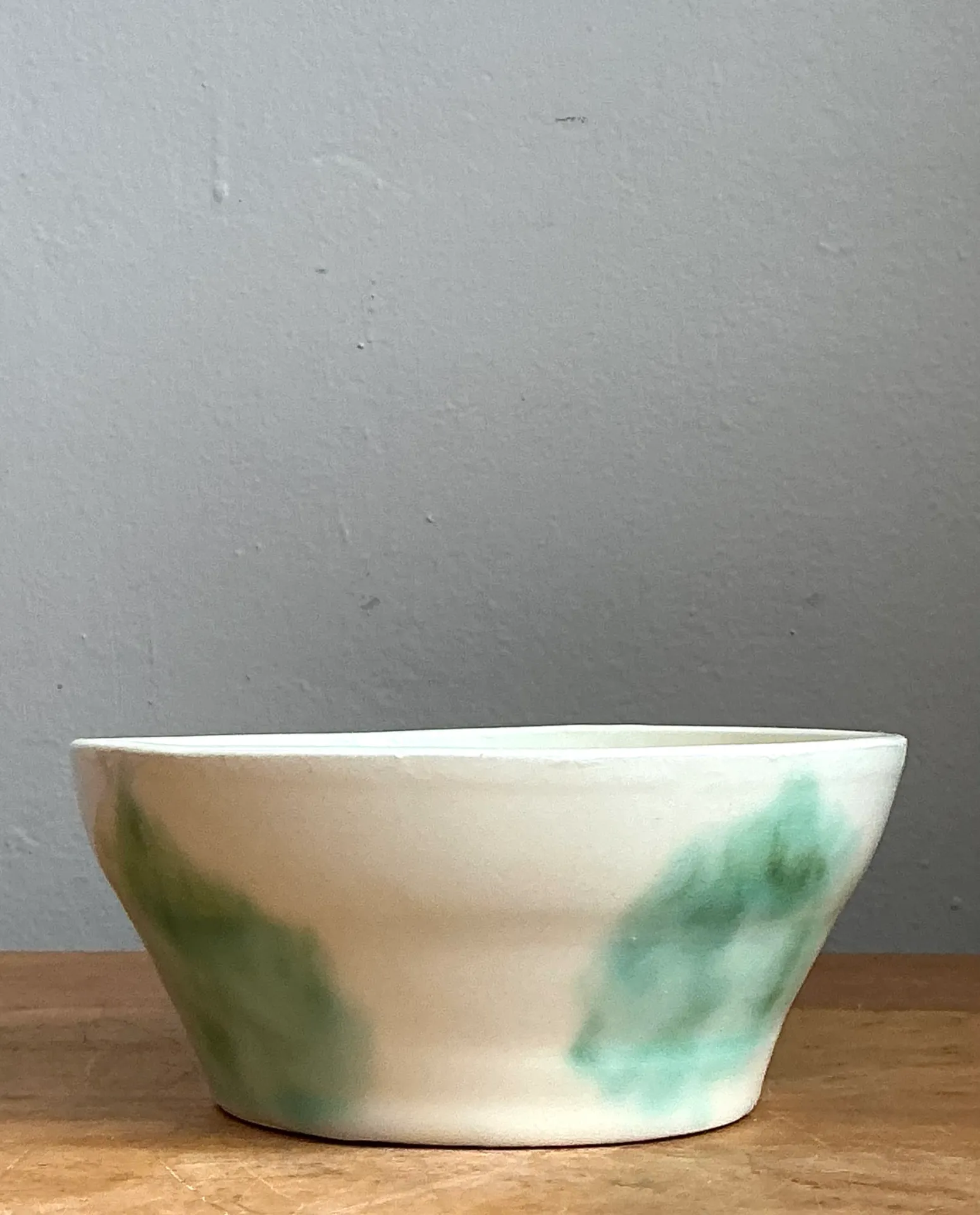 Vintage Abstract Glazed Ceramic Bowl — additional photo 8