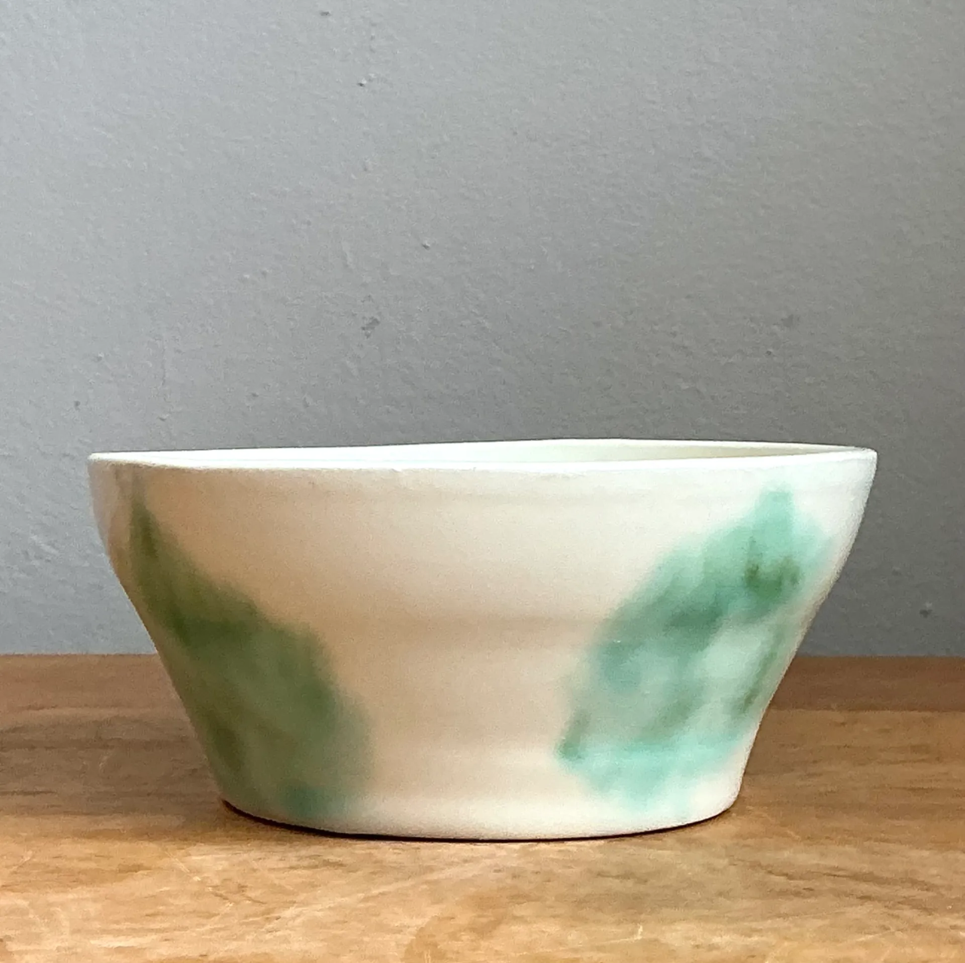 Vintage Abstract Glazed Ceramic Bowl — additional photo 7