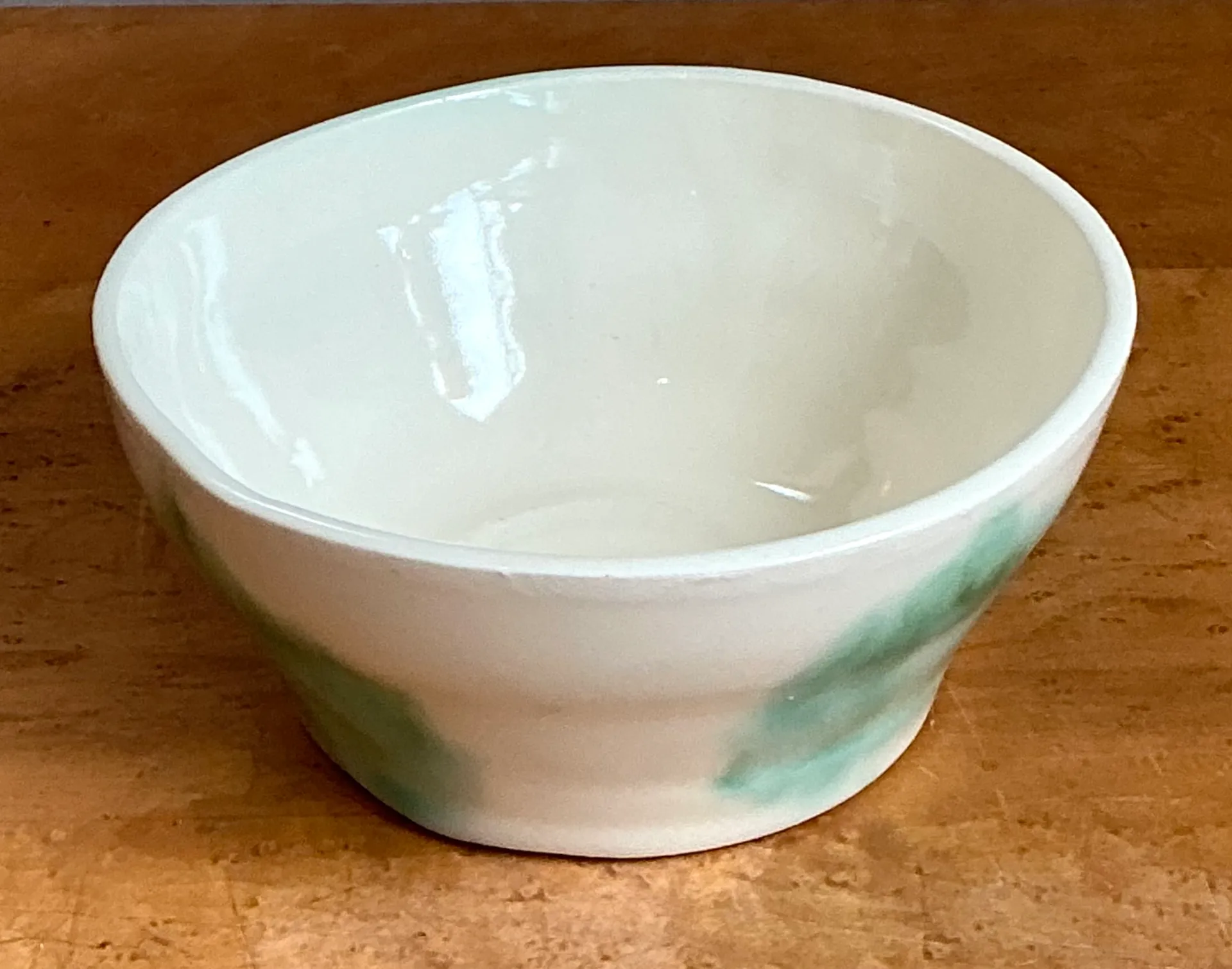Vintage Abstract Glazed Ceramic Bowl — additional photo 3