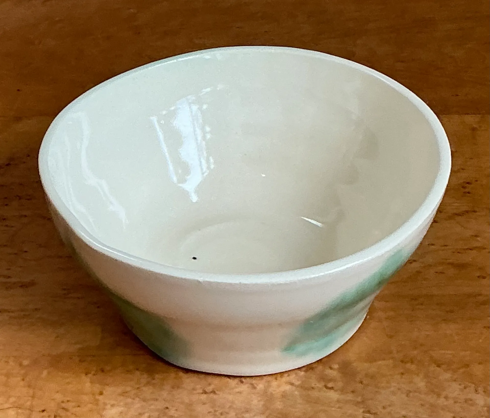 Vintage Abstract Glazed Ceramic Bowl — additional photo 1