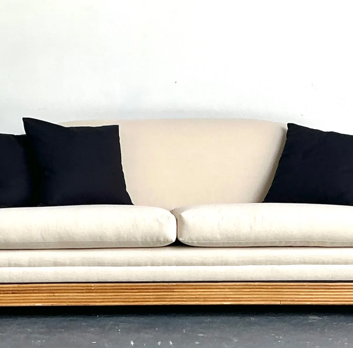 Vintage Stacked Reed Sofa — additional photo 6