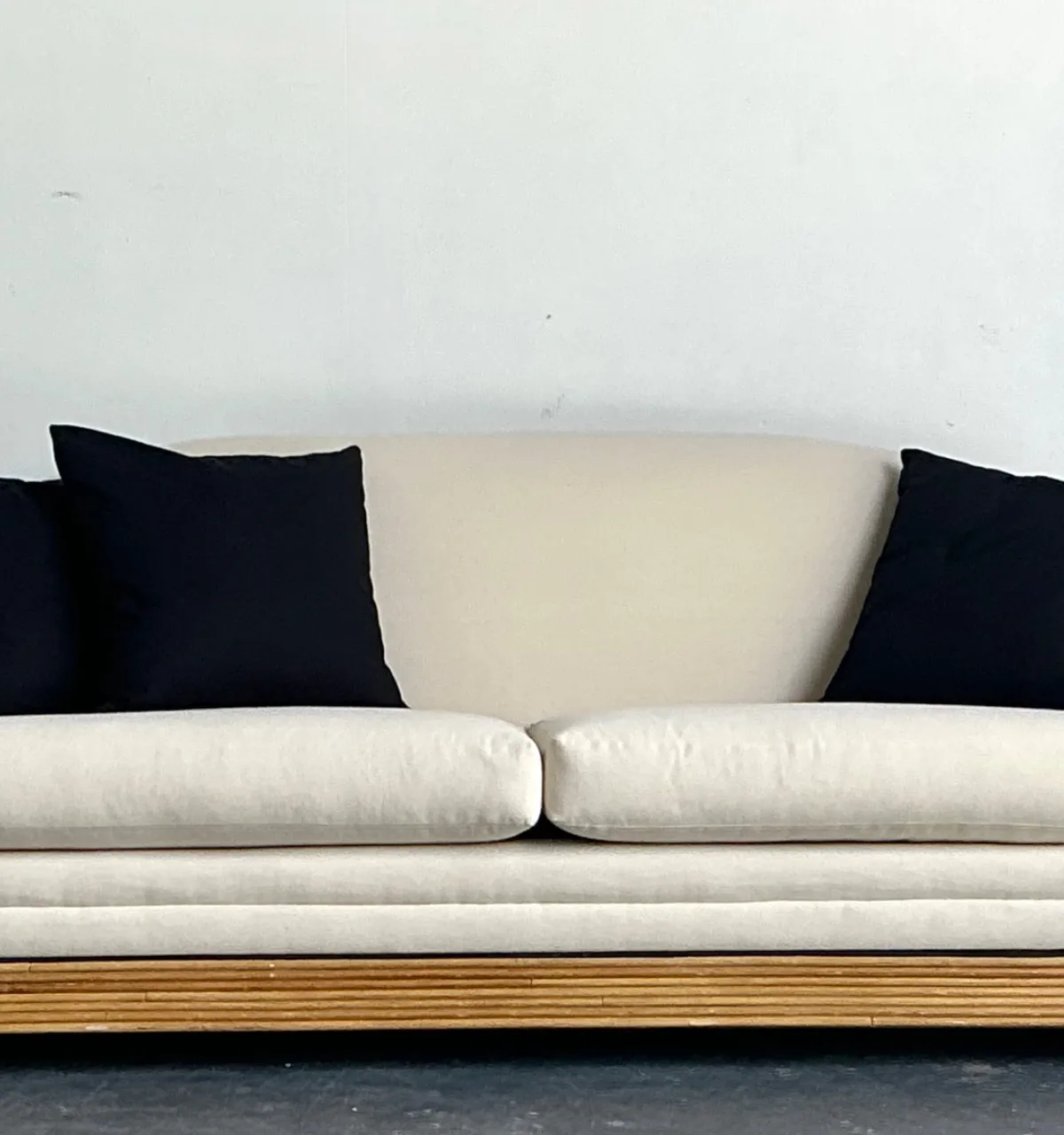 Vintage Stacked Reed Sofa — additional photo 8
