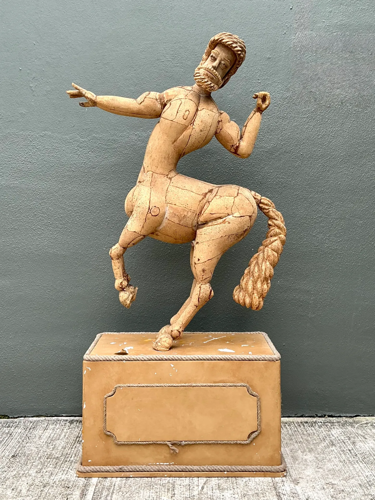 Vintage Monumental Cork Centaur Sculpture — additional photo 6