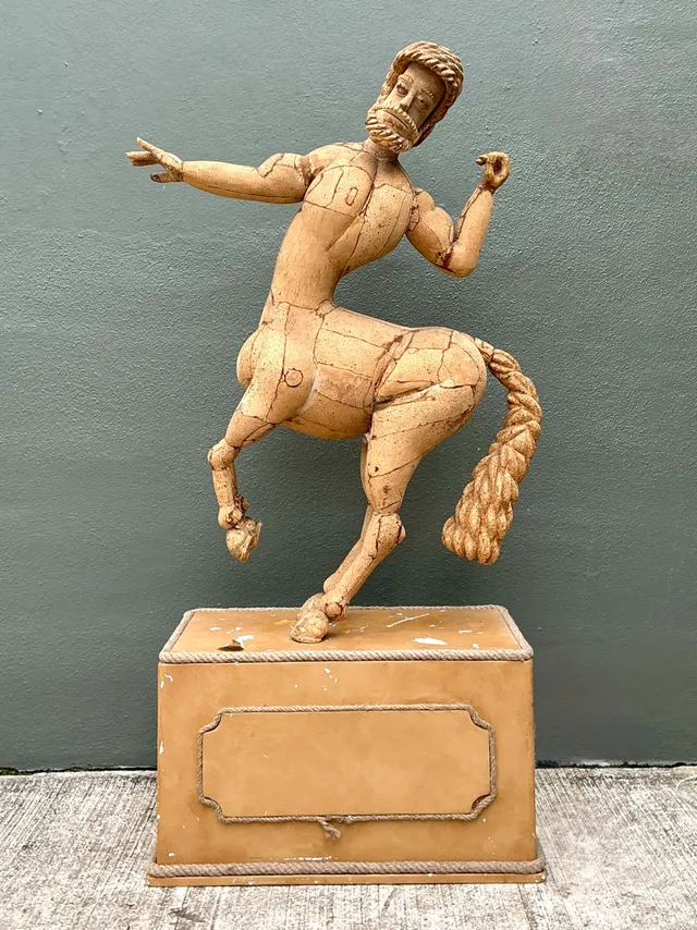 Vintage Monumental Cork Centaur Sculpture — additional photo 7