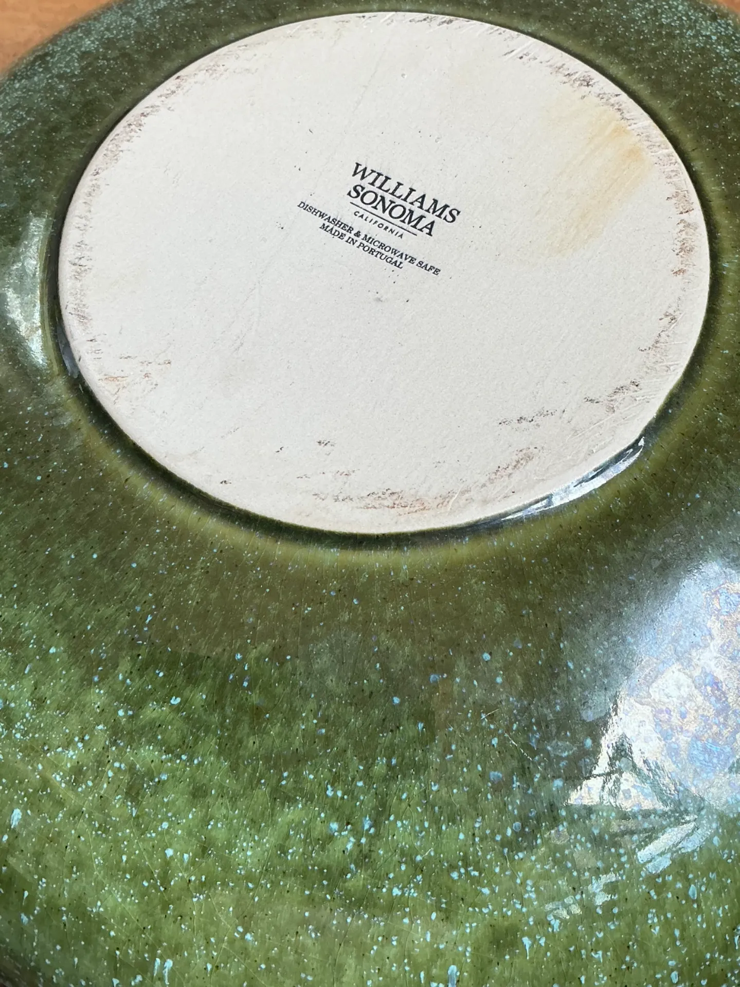 William Sonoma Home Green Reactive Glazed Ceramic Bowl — additional photo 6