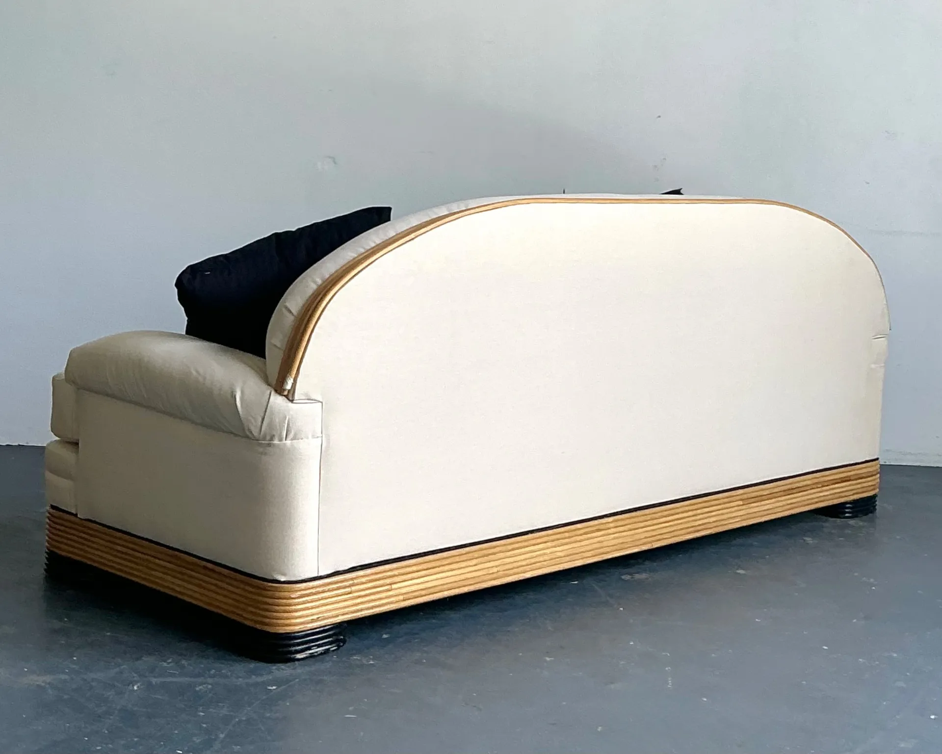 Vintage Stacked Reed Sofa — additional photo 5