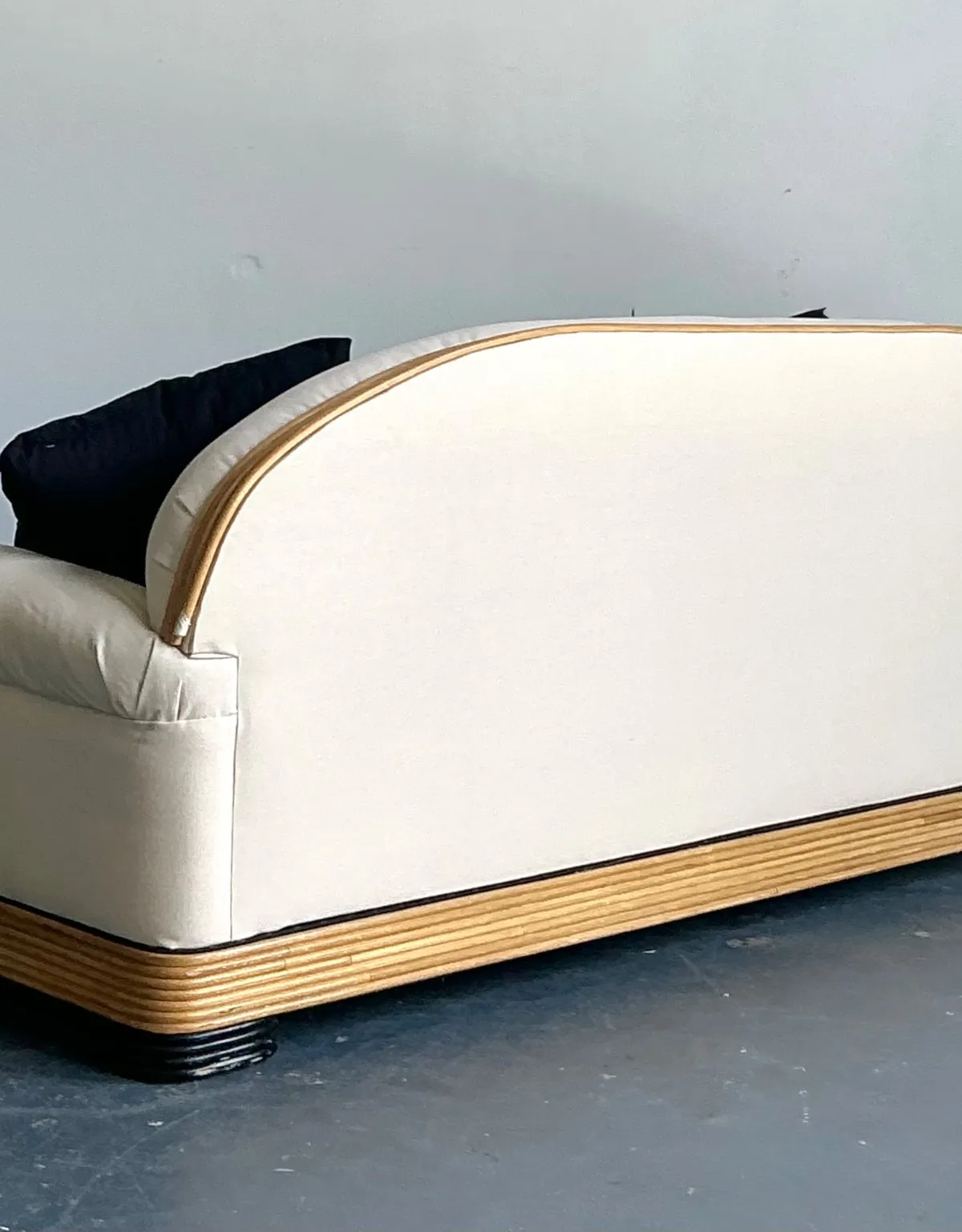 Vintage Stacked Reed Sofa — additional photo 5