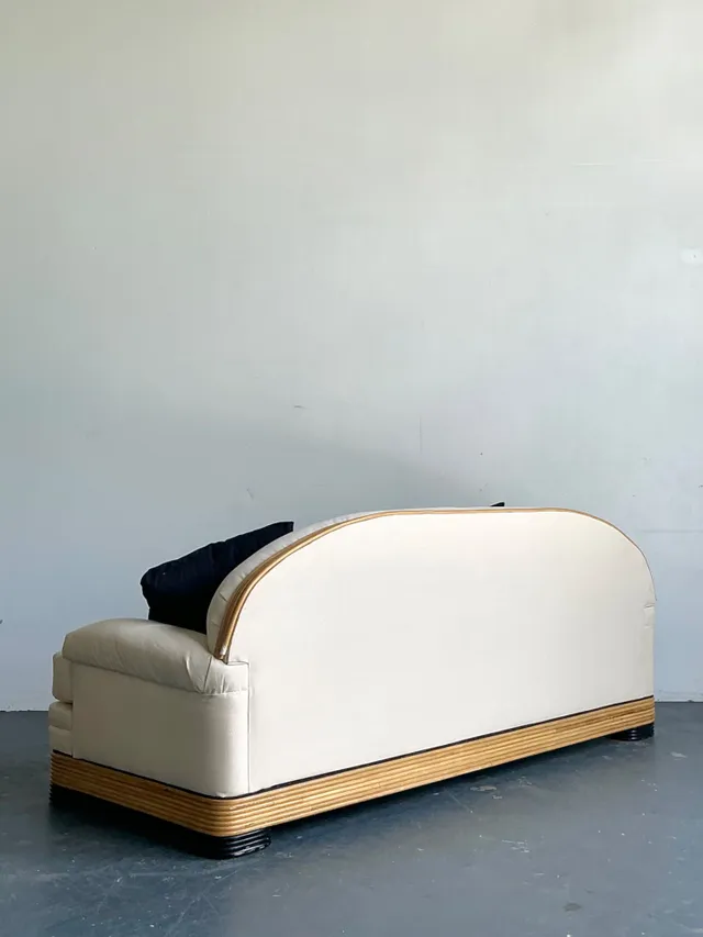 Vintage Stacked Reed Sofa — additional photo 3