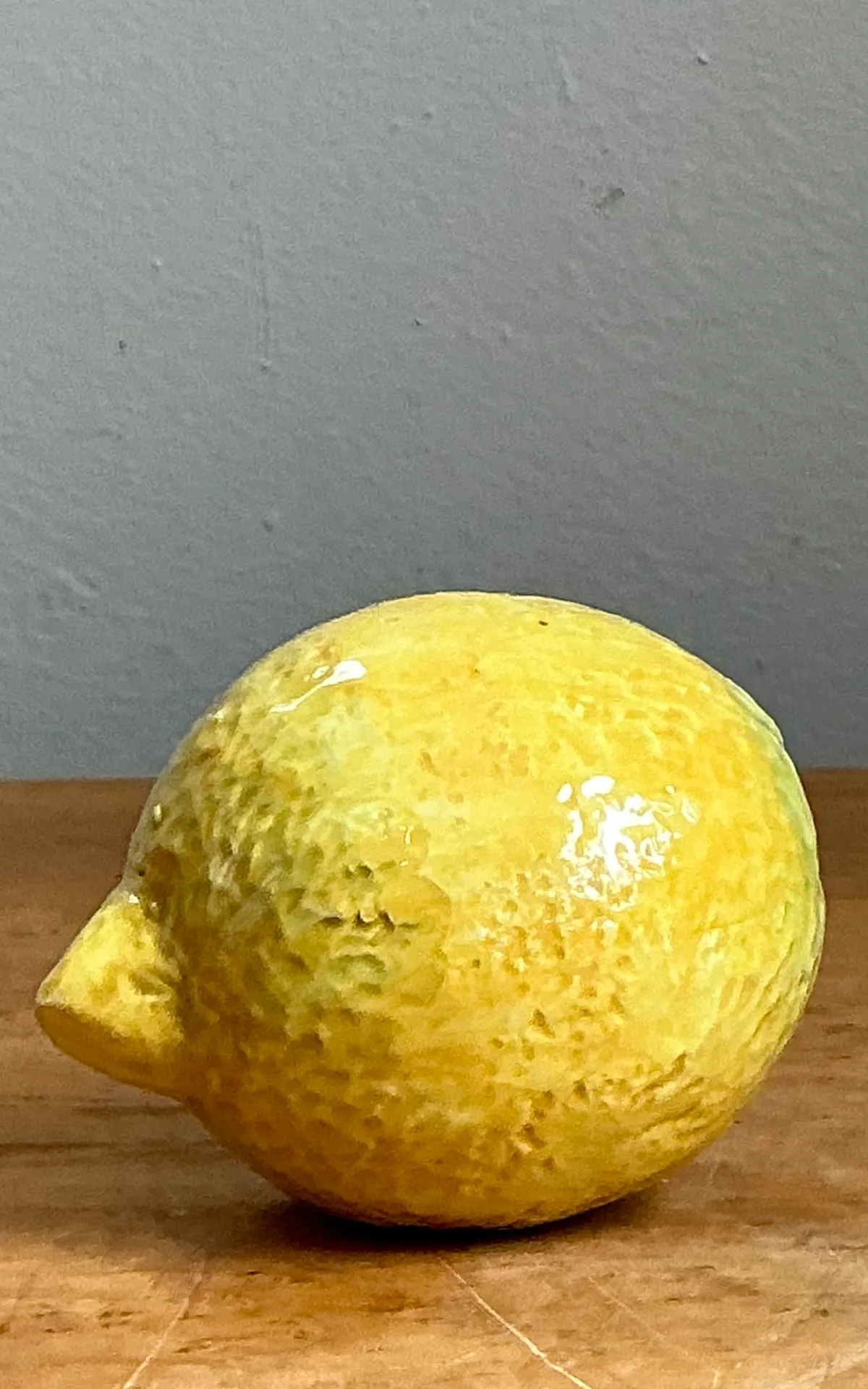 Vintage Italian Yellow Ceramic Lemon