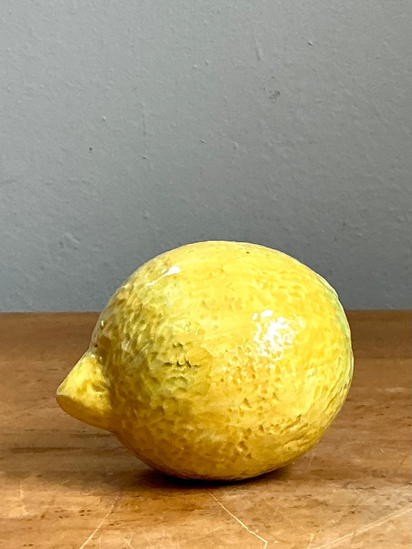 Vintage Italian Yellow Ceramic Lemon — additional photo 5
