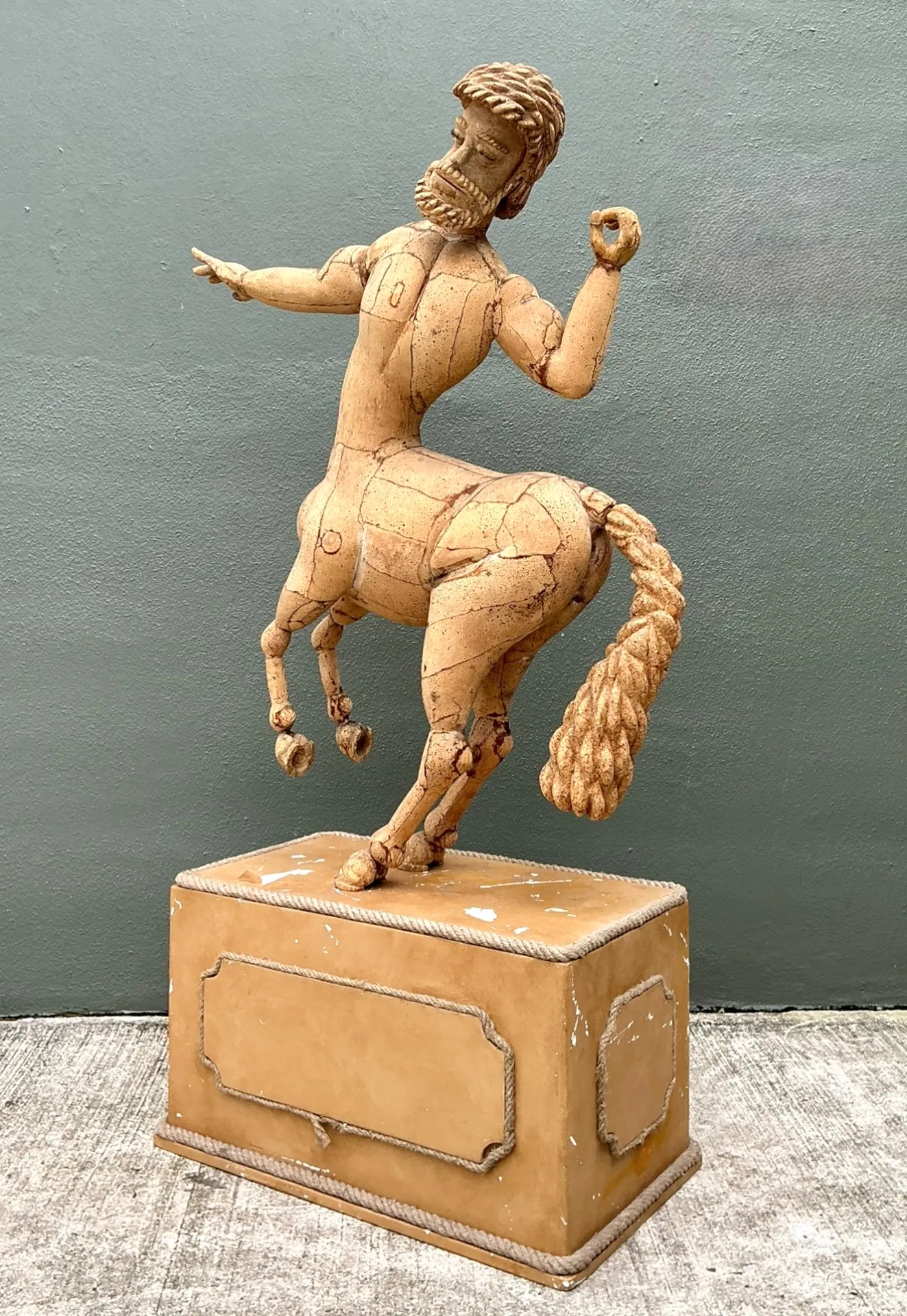 Vintage Monumental Cork Centaur Sculpture — additional photo 4
