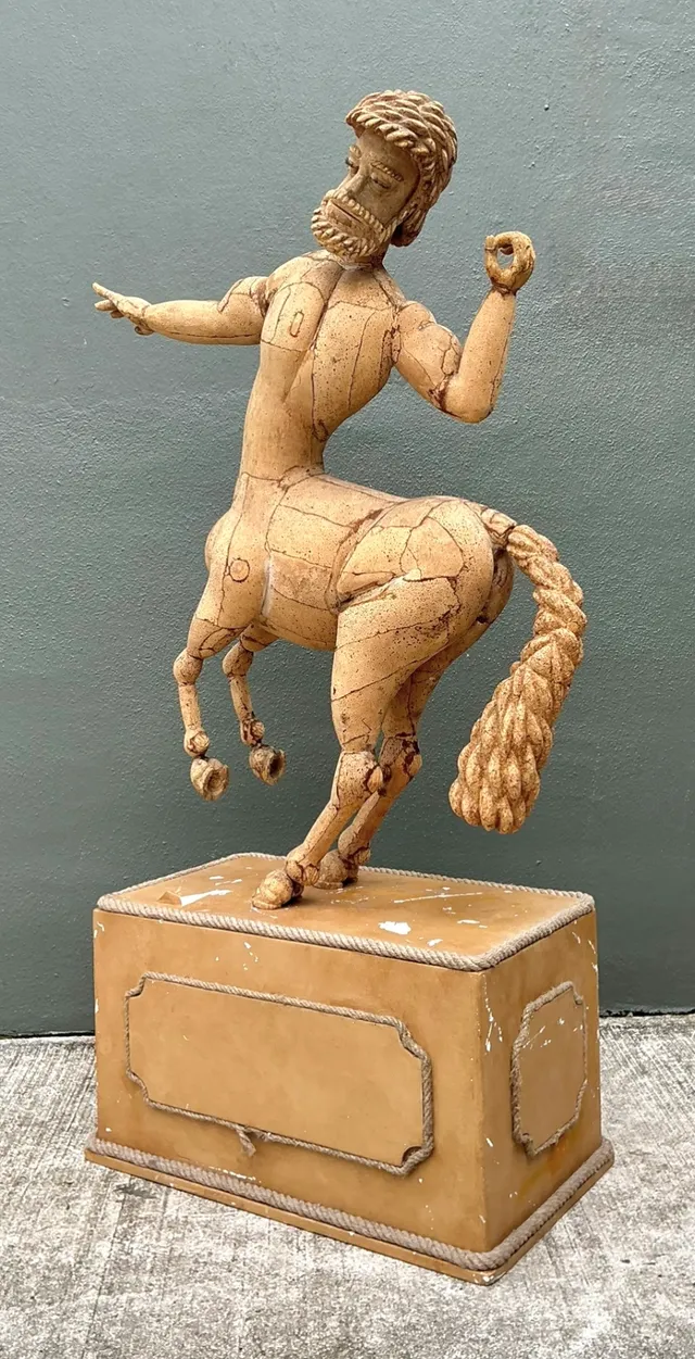 Vintage Monumental Cork Centaur Sculpture — additional photo 8