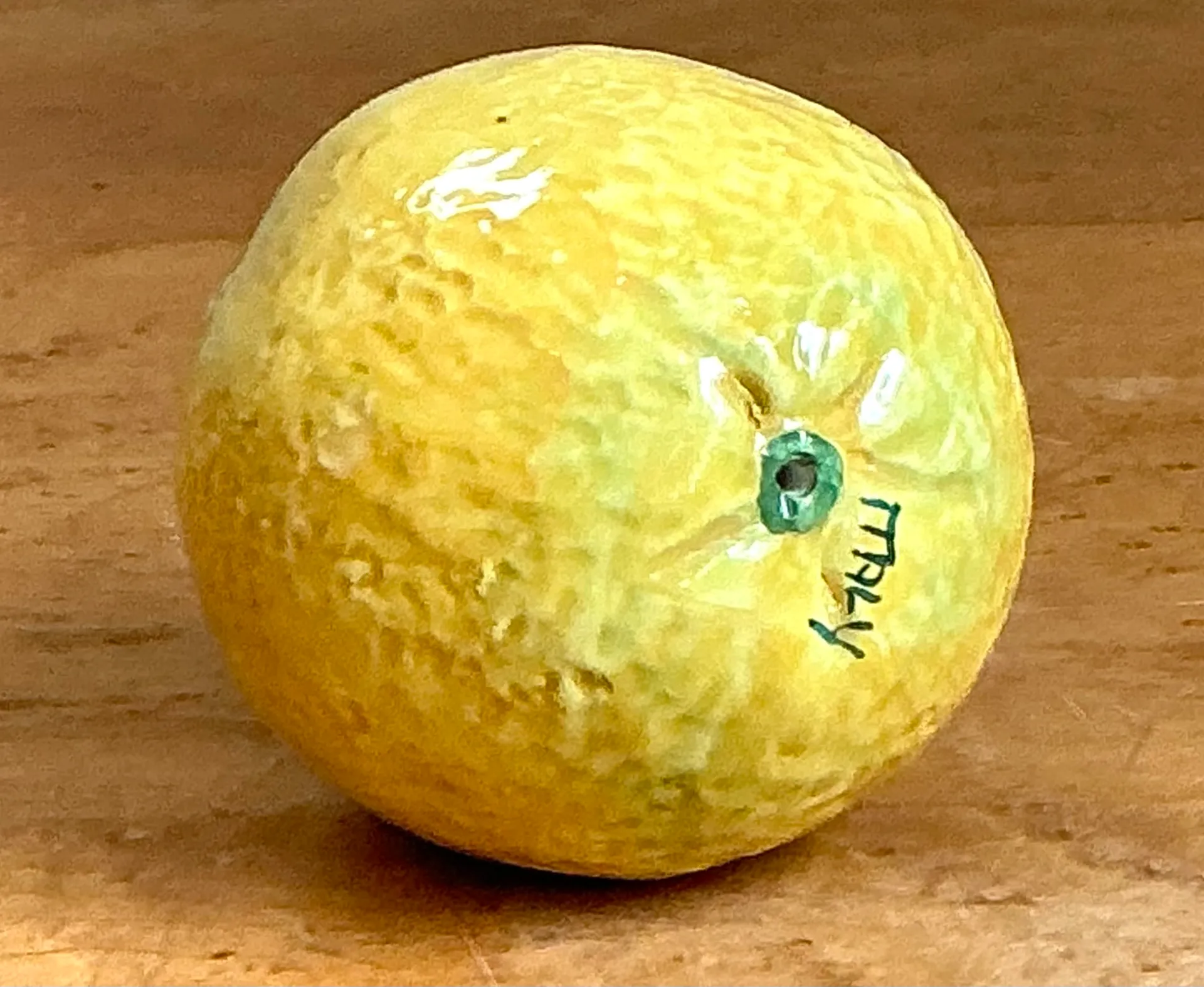 Vintage Italian Yellow Ceramic Lemon — additional photo 4