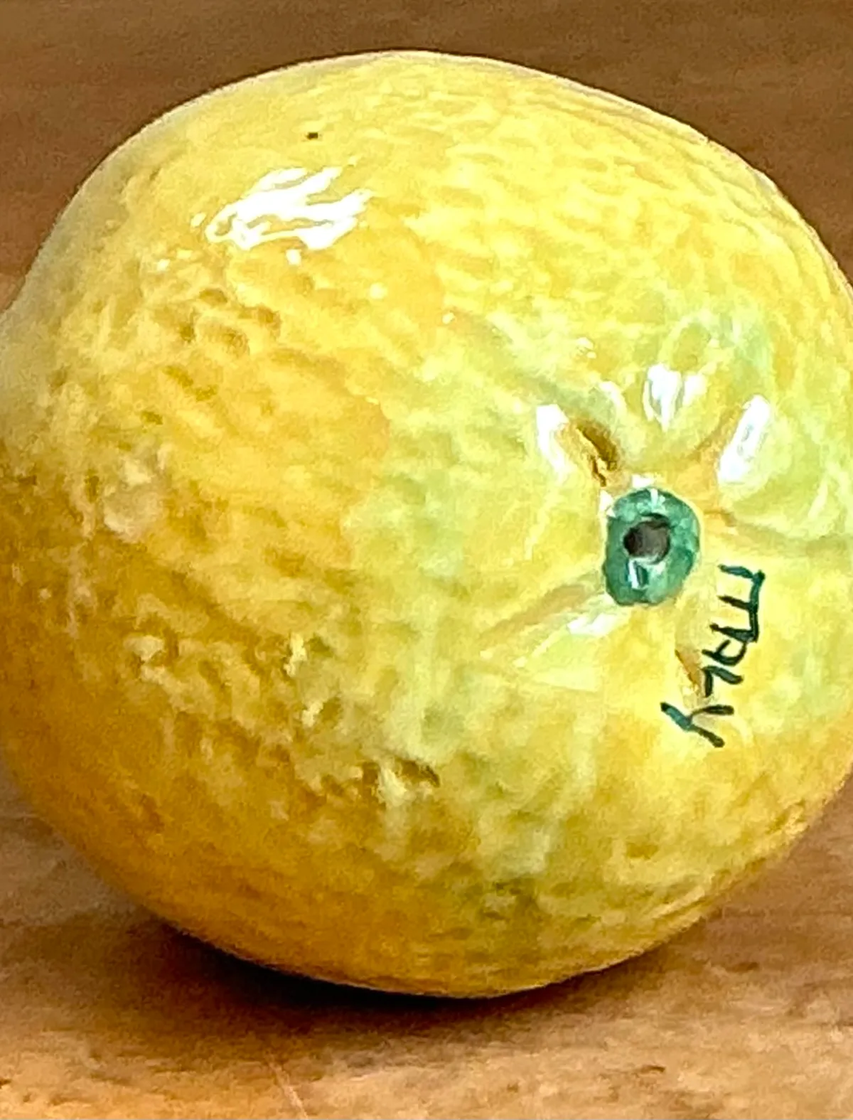 Vintage Italian Yellow Ceramic Lemon — additional photo 4