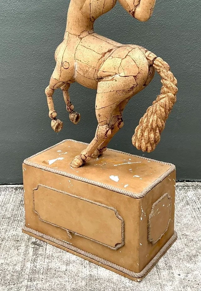 Vintage Monumental Cork Centaur Sculpture — additional photo 5